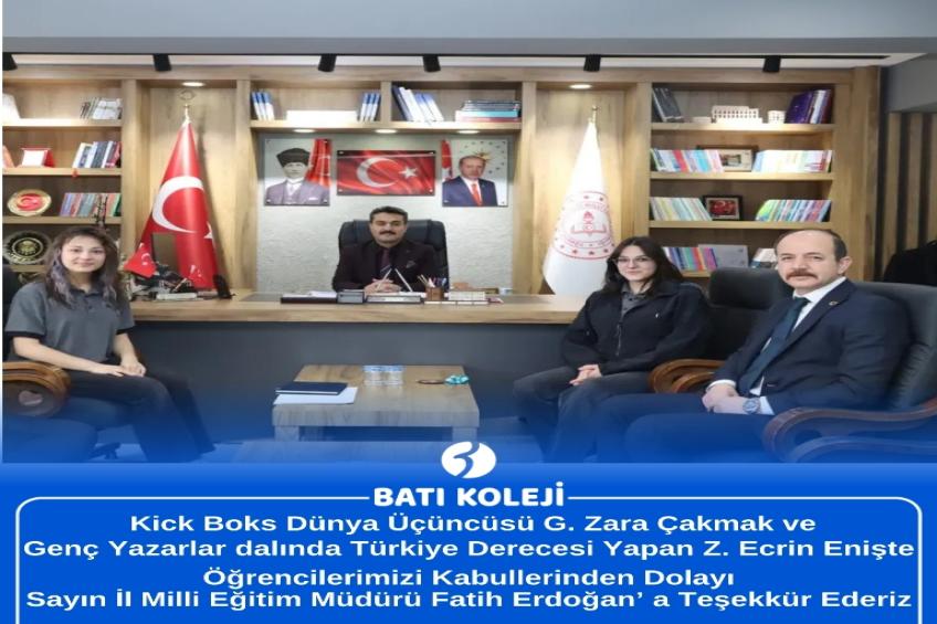 SİVAS İL MİLLİ EĞİTİM MÜDÜRÜ SAYIN FATİH ERDOĞAN'A ZİYARETİMİZ